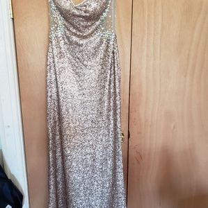 Jump apparel champagne sequin dress